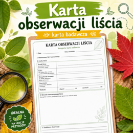 Karta obserwacji liścia