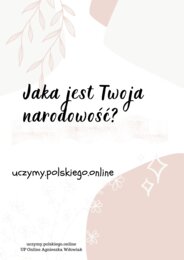 Narodowość - workbook (zeszyt ćwiczeń)