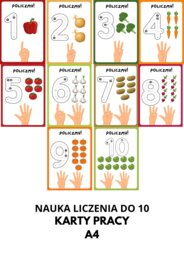 NAUKA LICZENIA DO 10 KARTY PRACY