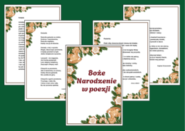 BOŻE NARODZENIE W POEZJI – biblioteka – świetlica – WIERSZE – GAZETKA - wersja 2