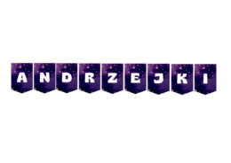 Girlanda, baner "ANDRZEJKI"