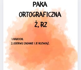 Gramatyczne gry rz i ż