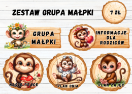 ZESTAW GRUPOWY GRUPA MAŁPKI