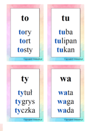 Tropiciele sylab - nauka czytania