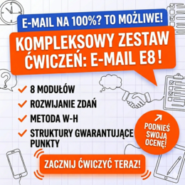 Zestaw ćwiczeń: E-mail na Egzamin Ósmoklasisty z Angielskiego