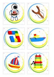 ZNACZKI PRZEDSZKOLNE. ZABAWKI. CZĘŚĆ V.