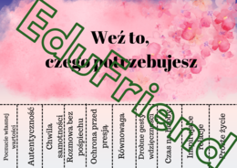 Weź to, czego potrzebujesz - MOTYWACJA-SELFCARE-WSPARCIE - 9 kart A4- odrywanki- całoroczne