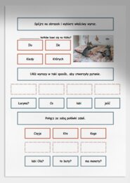 Zdania pytające. Karta pracy. Sprawdzian