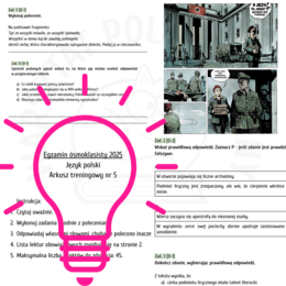 Egzamin ósmoklasisty 2025: język polski – przykładowy arkusz nr 5