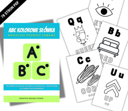 Kolorowy Angielski – Alfabet i Słówka do Nauki i Zabawy