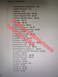 MAPY MYŚLI - GEOGRAFIA - KLASA 6 - 31 TEMATÓW - 62 STRONY