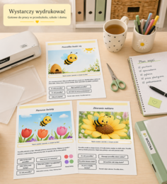 Wiosenny spacer z pszczółką