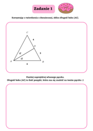 Twierdzenie o dwusiecznej - wersja na Tłusty Czwartek