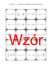 Domino - Dodawanie liczb wymiernych | matematyka