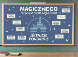 Gazetka szkolna „Witajcie ponownie” – powitanie uczniów w nowym roku