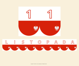 Darmowa girlanda - 11 listopada