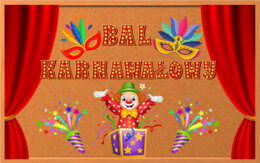 BAL KARNAWAŁOWY - DEORACJA NA GAZETKĘ