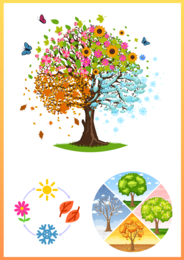 Cztery pory roku - plansze edukacyjne