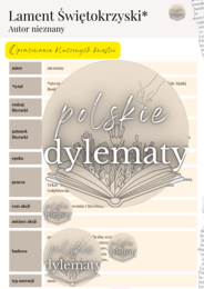 Lament świętokrzyski - opracowanie maturalne 7 stron