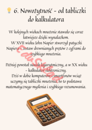 🧮 Historia tabliczki mnożenia – gazetka szkolna / plakat edukacyjny