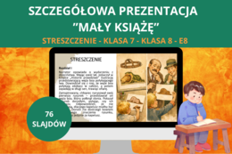 Mały Książę – prezentacja – szczegółowe opracowanie, streszczenie, czas akcji, miejsce akcji, rodzaj literacki, gatunek literacki – egzamin ósmoklasisty z języka polskiego (E8)
