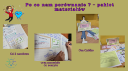 Porównanie w kl. IV_VI- karty pracy , gra