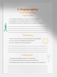 Karta obserwacji. Opis rzeźby