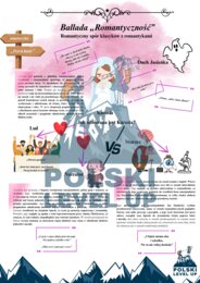 Dzieła romantyczne_pakiet 4 elementów (Dziady II, III, Pan Tadeusz, romantyzm)+ GRATIS (test z Dziadów cz. III)_Polski Level Up