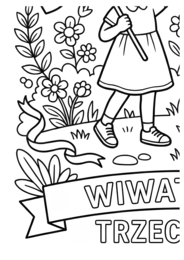 ŚWĘTA MAJOWE - kolorowanka wielkoformatowa