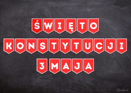 Święto Konstytucji 3 Maja - girlanda