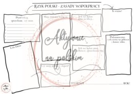 Karta pracy, lekcja organizacyjna