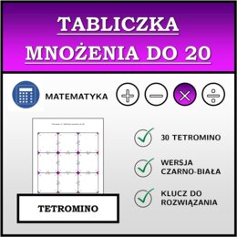 Tetromino - Tabliczka mnożenia do 20 | matematyka