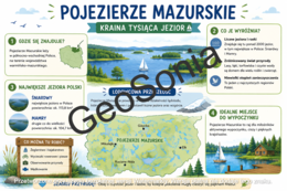 Krajobraz Pojezierza Mazurskiego   geografia klasa 5 sketchnotka