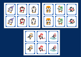 DZIEŃ PINGWINA – Dzień Wiedzy o Pingwinach – MEMORY – 36 szt. – biblioteka – świetlica – przedszkole – zima