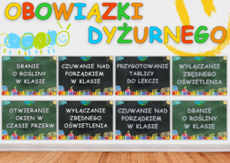 OBOWIĄZKI DYŻURNEGO - Gazetka szkolna
