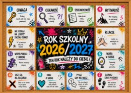 TEN ROK NALEŻY DO CIEBIE - gazetka motywująca dla uczniów 2026/2027