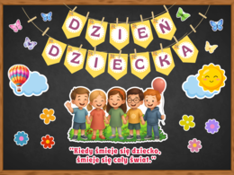 DZIEŃ DZIECKA - zestaw materiałów - grafika XL