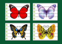 DZIEŃ MOTYLA – puzzle – WIOSNA - biblioteka – świetlica – przedszkole – 12 wersji