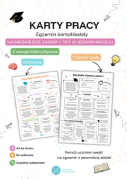 Egzamin ósmoklasisty- karty pracy