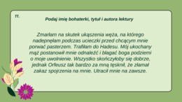 BOHATERKI LEKTUR 4-6 – KIM JESTEM? prezentacja – 24 slajdy – Dzień Kobiet – egzamin – powtórka + odpowiedzi