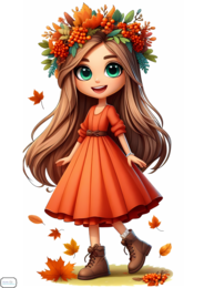 DEKORACJA JESIENNA - grafika w 5 rozmiarach