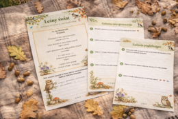 Leśny świat – karta pracy do wiersza ks. Twardowskiego