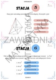 Stacje zadaniowe – ostrosłupy