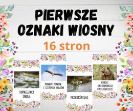 Oznaki wiosny - plansze demonstracyjne