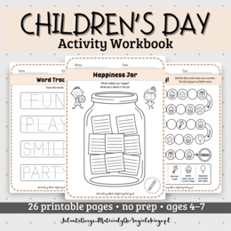 Children’s Day Activity Workbook | Karty pracy na Dzień Dziecka | Przedszkole i Klasy 1–3