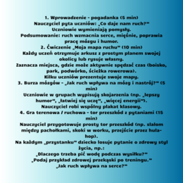 Edukacja zdrowotna, scenariusze wszystkich lekcji dla klas 4-8