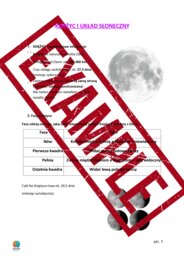 Notatka + zadanie domowe: Księżyc i Układ Słoneczny