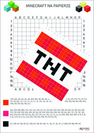 Kodowanka- minecraft, dyktando graficzne, dla dzieci 6-9 lat