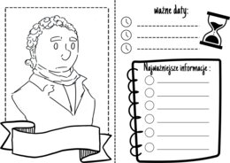 Biografie na kartach - zestaw 8 kart z postaciami historycznymi