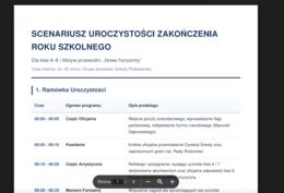 Asystent AI: Generator Scenariuszy Zakończenia Roku — gotowy scenariusz uroczystości | Kl. 4–8